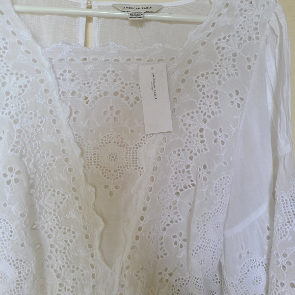 ☆NWT white boho top from American eagle☆ - Picture 5 of 6